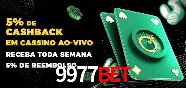 Promoções do cassino ao Vivo 9977bet